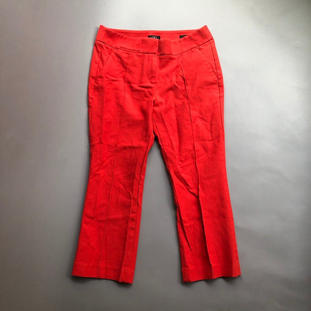 LOFT Brick Orange Red Dress Pants Size 4P